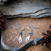 Sterling Silver Thai Dangle Earrings Cool Cats