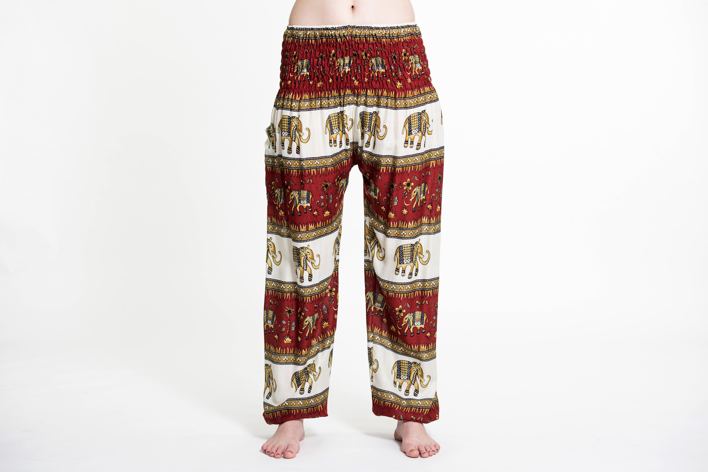 Elephant Bliss Women's Elephant Pants in Red