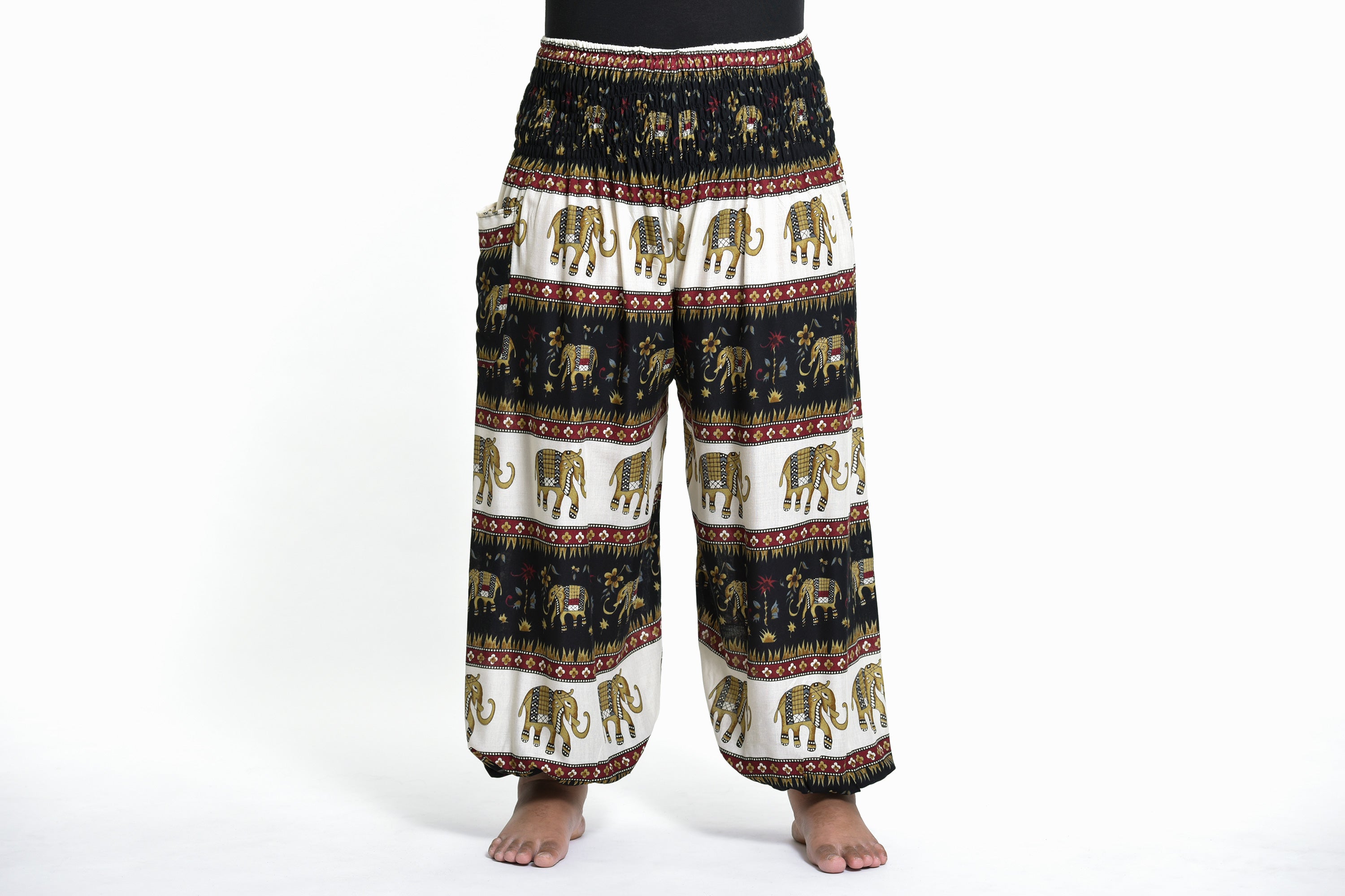 Plus Size Elephant Bliss Women's Elephant Pants in Black