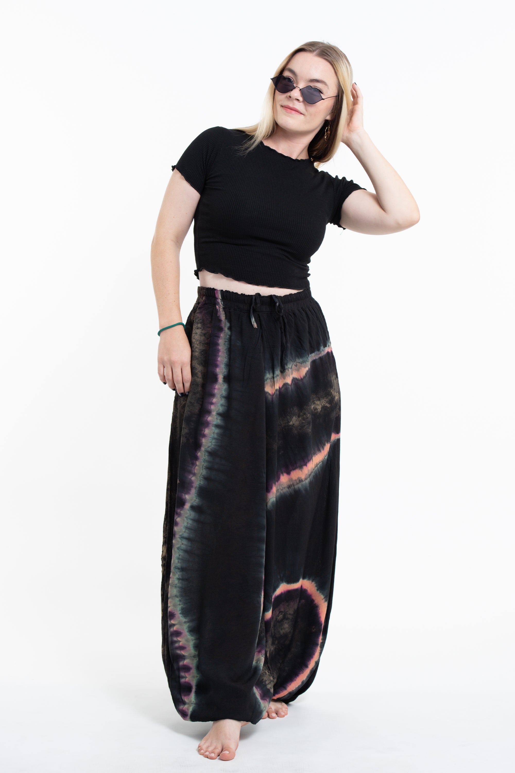 Tie Dye Women Balloon Harem Pants 04
