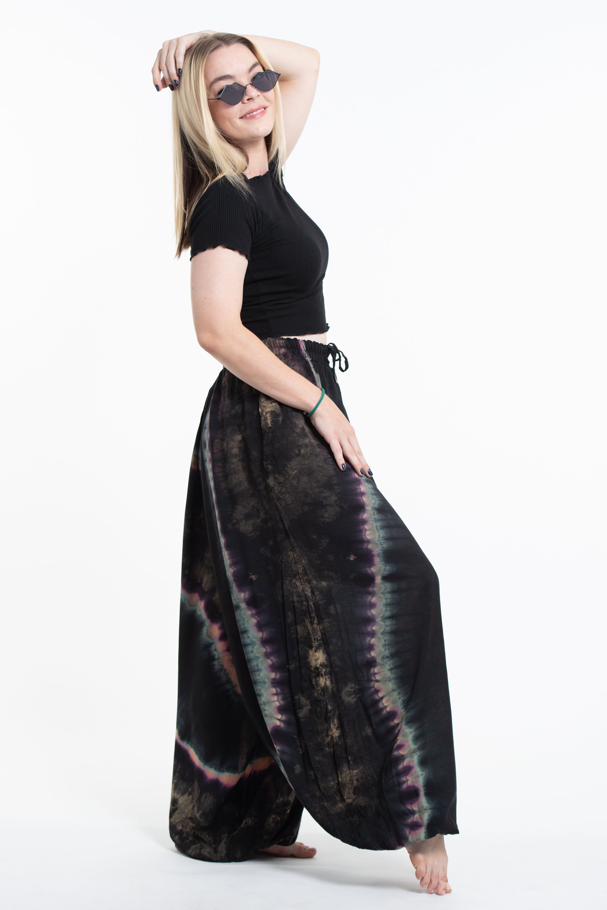 Tie Dye Women Balloon Harem Pants 04