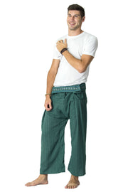 Unisex Thai Fisherman Pants in Aqua Marine