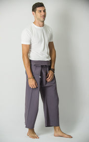 Unisex Thai Fisherman Pants in Silver