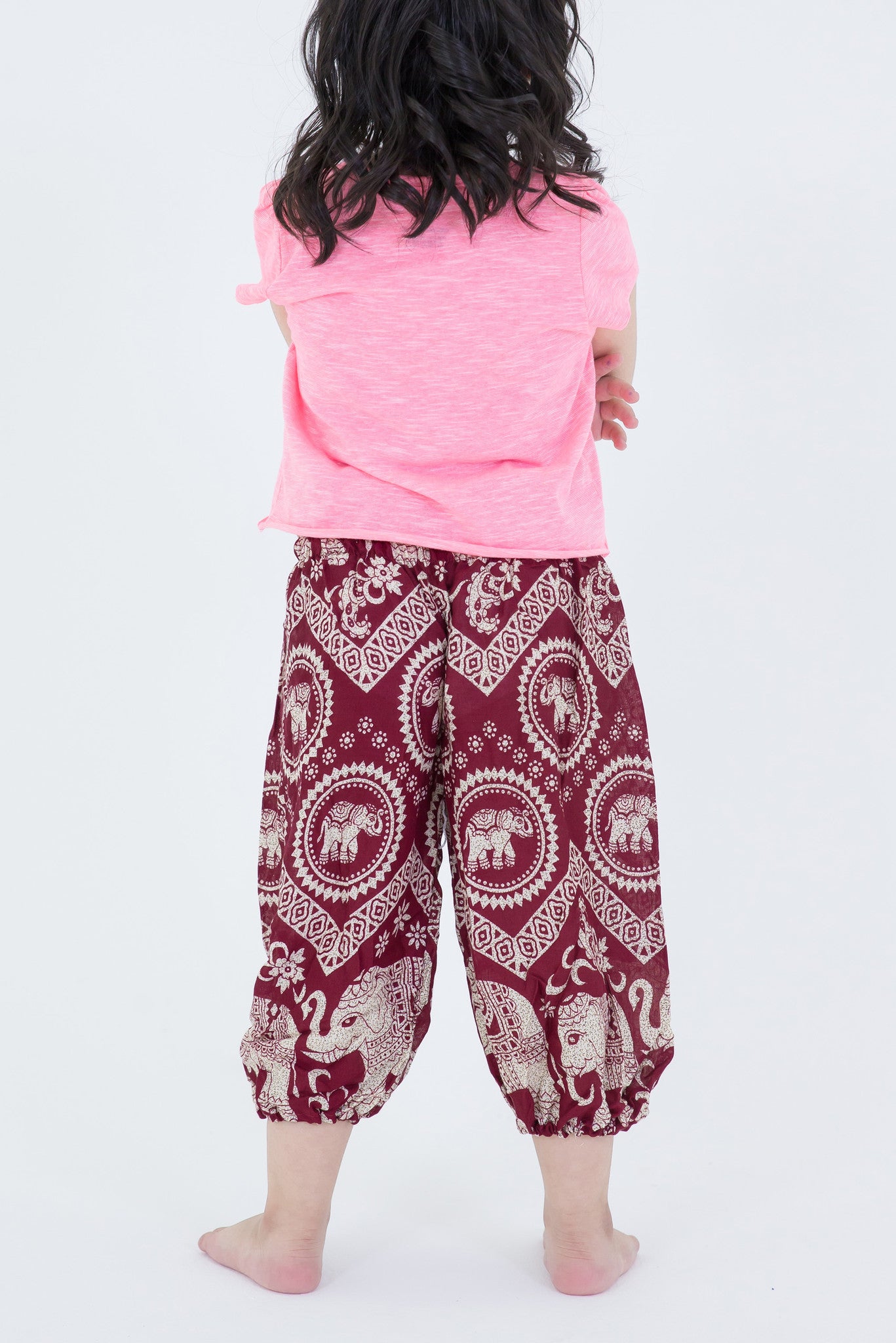Imperial Elephant Kids Elephant Pants in Red