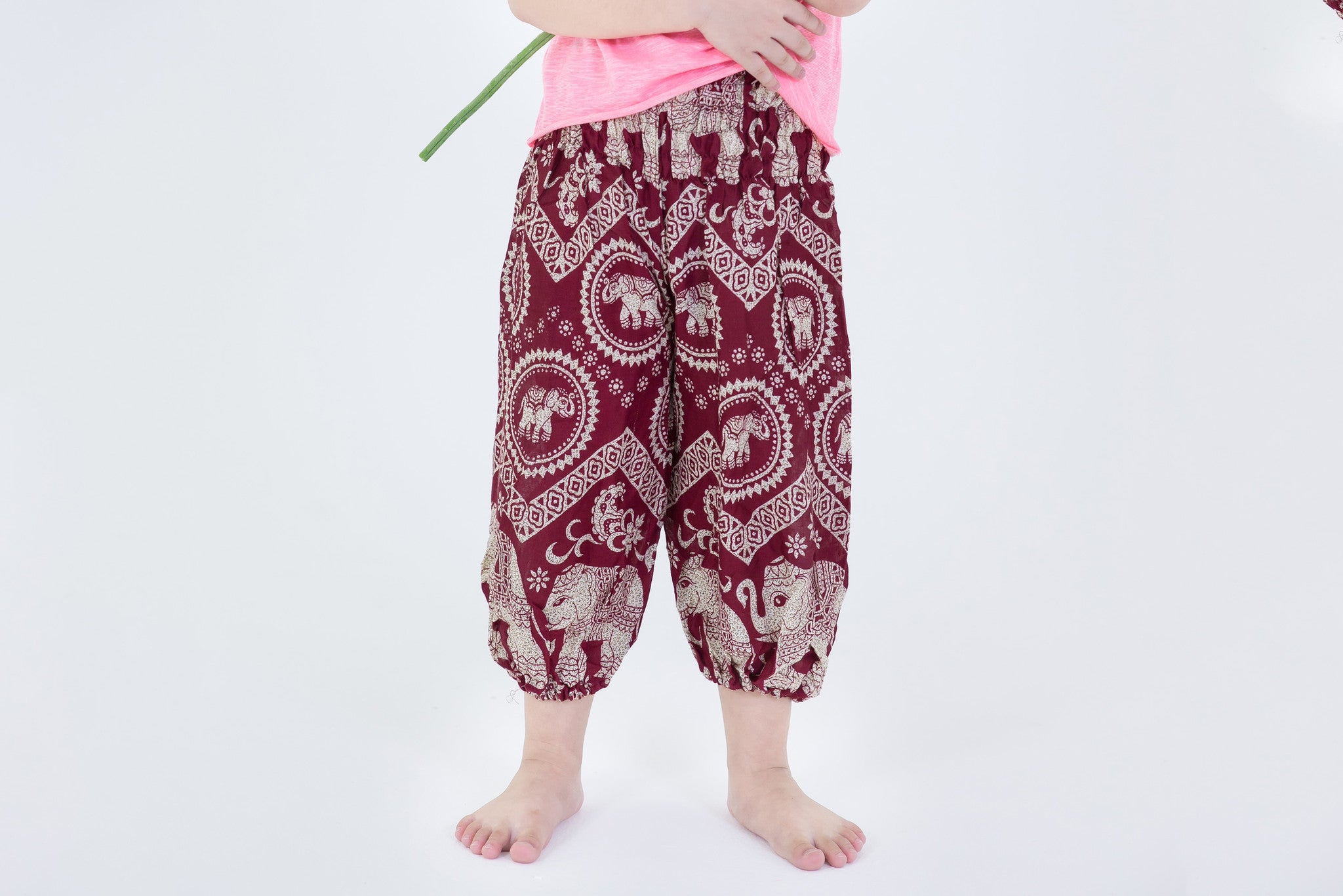 Imperial Elephant Kids Elephant Pants in Red
