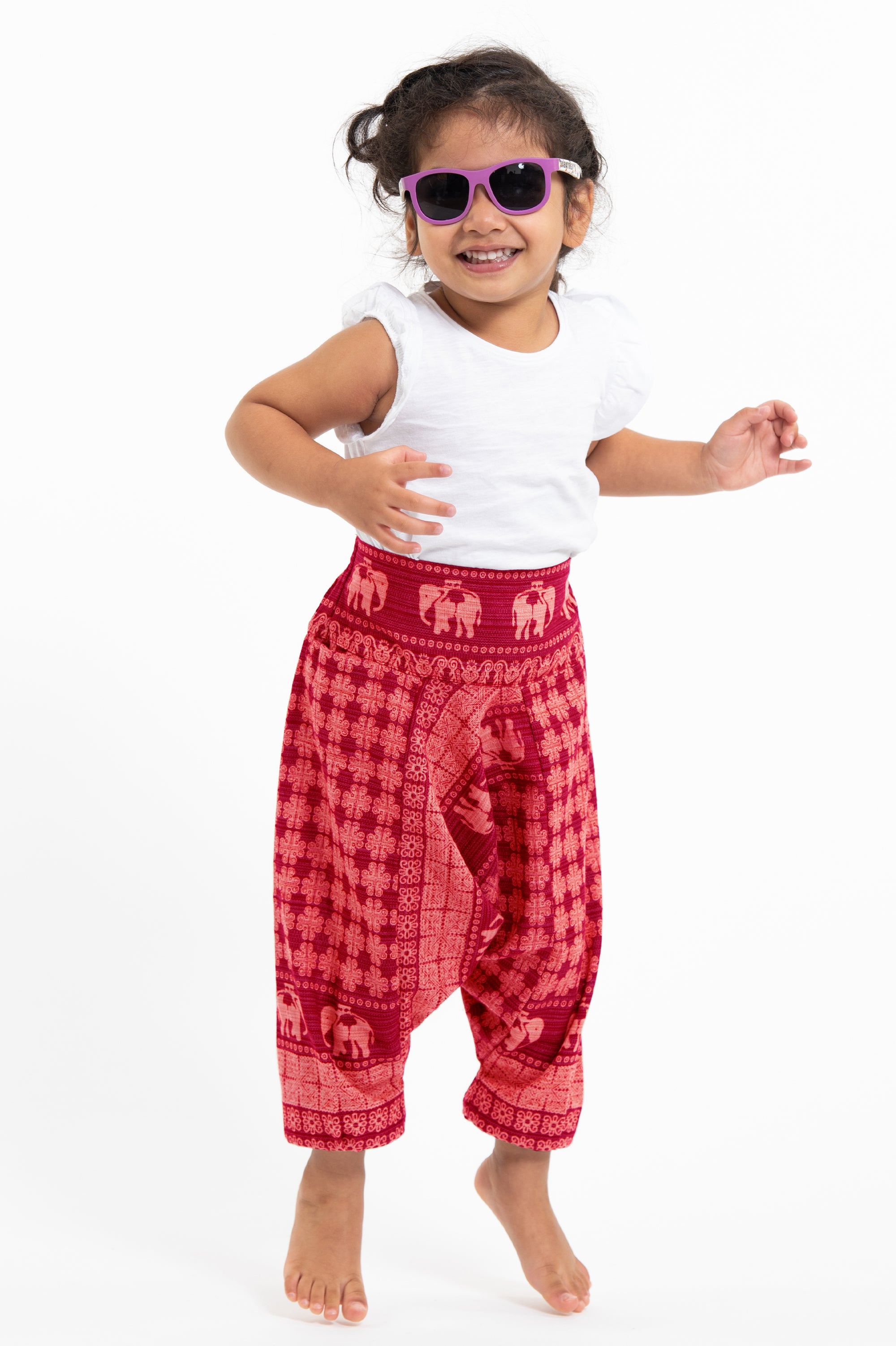 Buy Whitewhale Baby Hippy Thai Rayon Harem Aladdin Pirate Kids Bohemian  Baggy Pants White at Amazon.in
