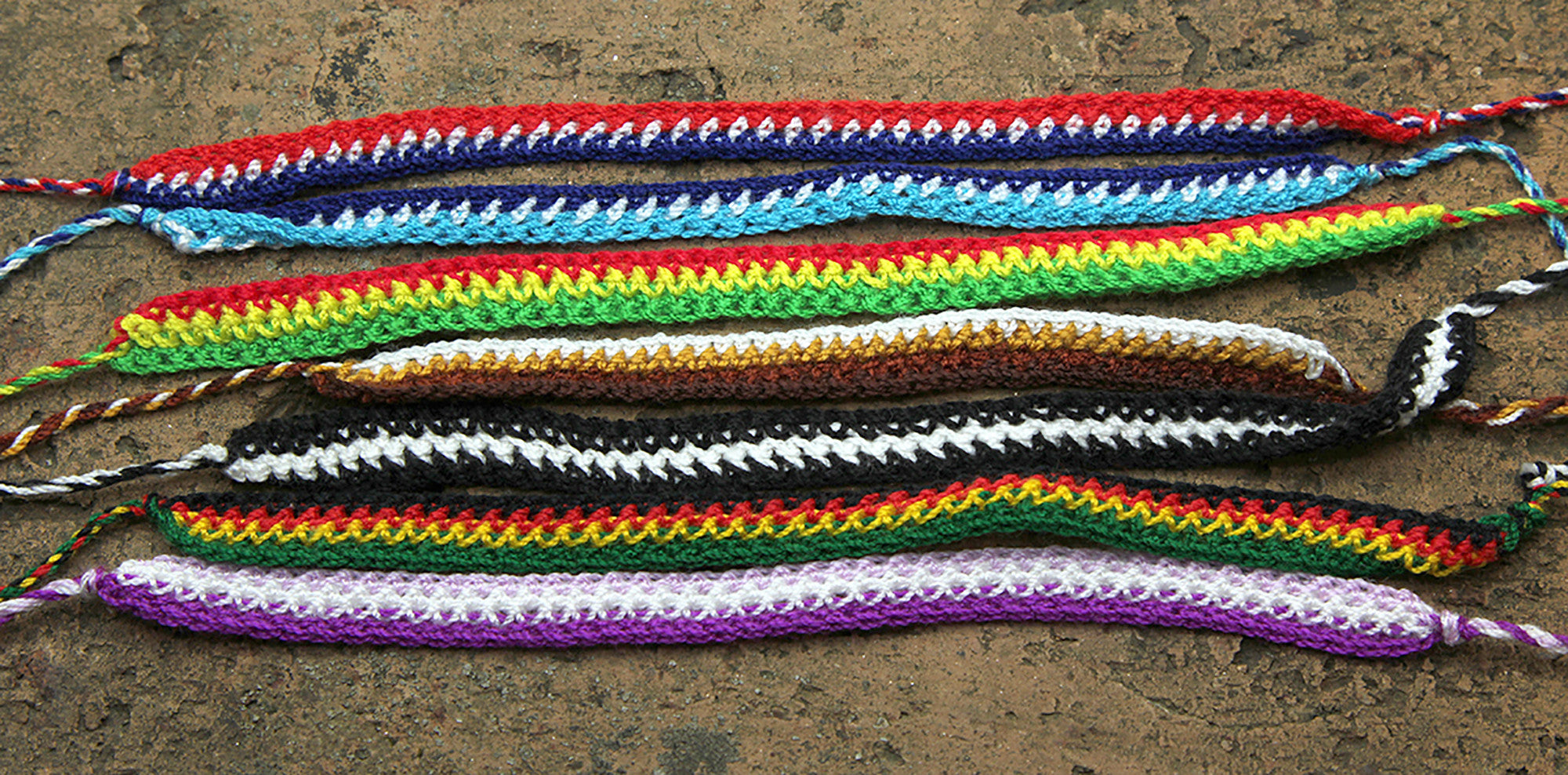 Friendship Woven String Bracelet 6 Pcs. PACK