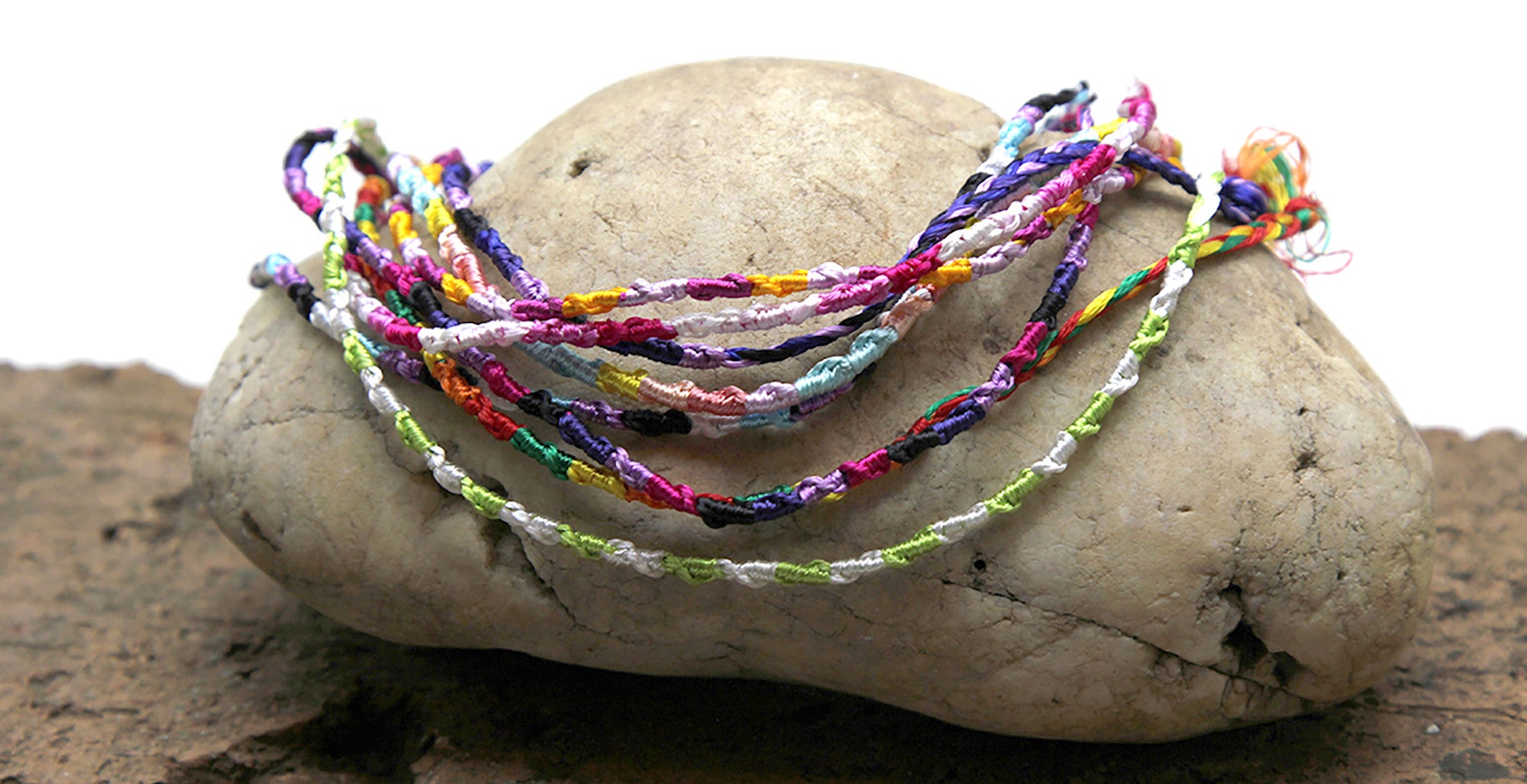 Friendship Woven String Bracelet 6 Pcs. PACK