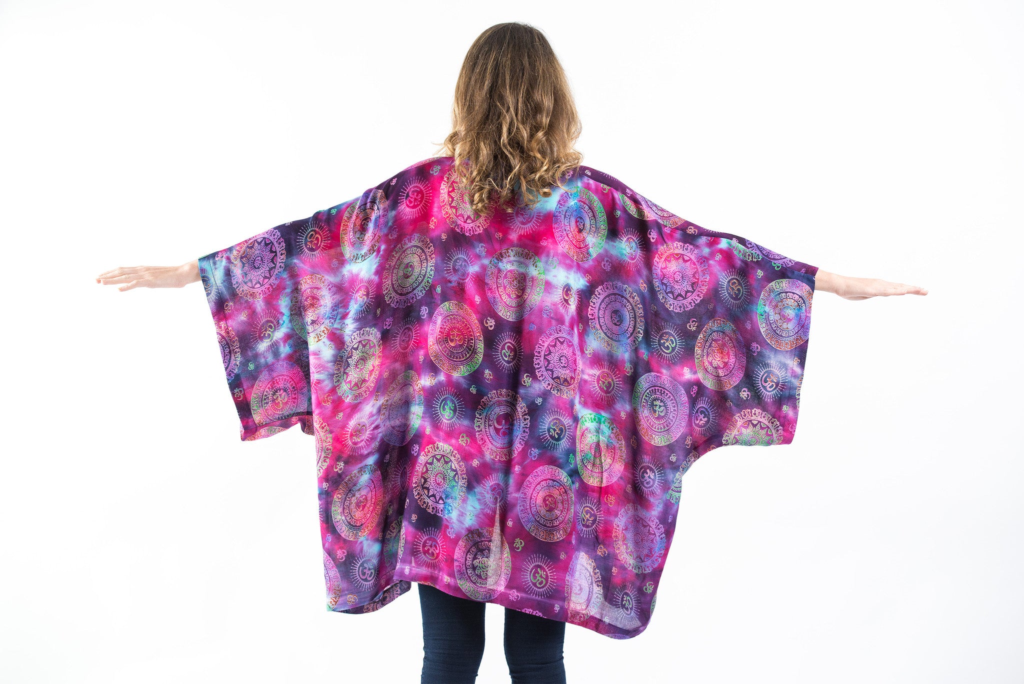 Tie Dye Ohm Kimono Cardigan in Cosmos – Harem Pants