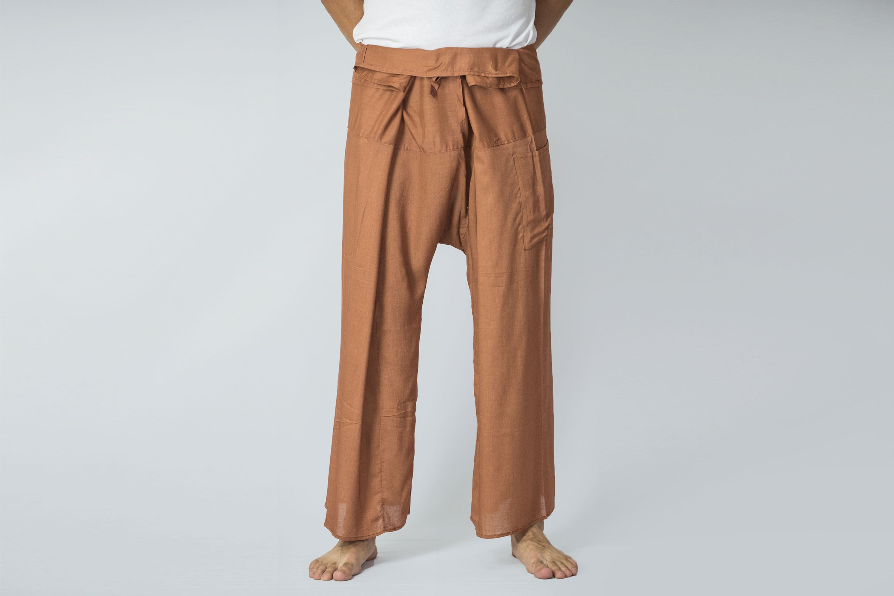 Unisex Thai Fisherman Pants in Mustard