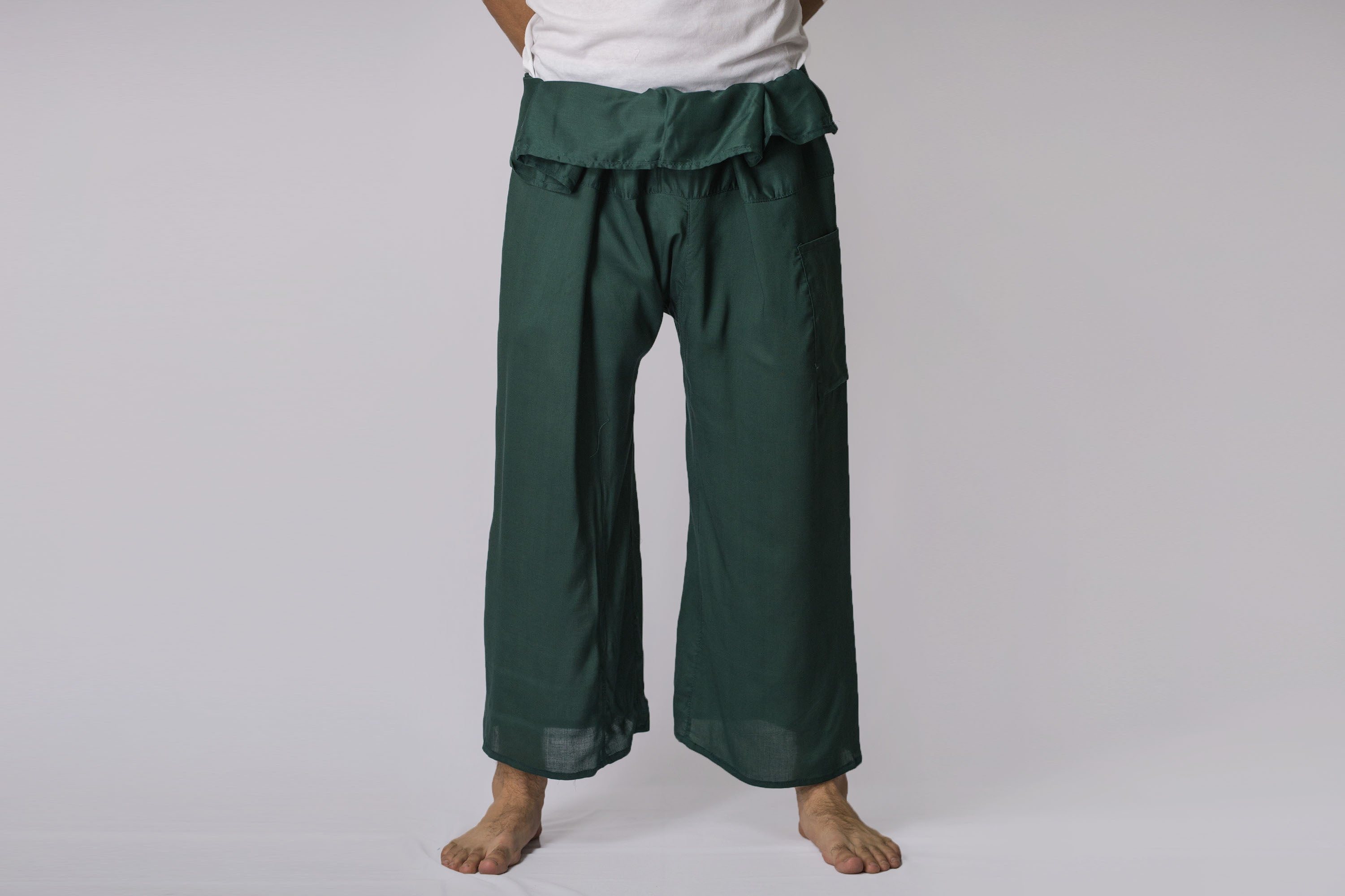 Unisex Thai Fisherman Pants in Green