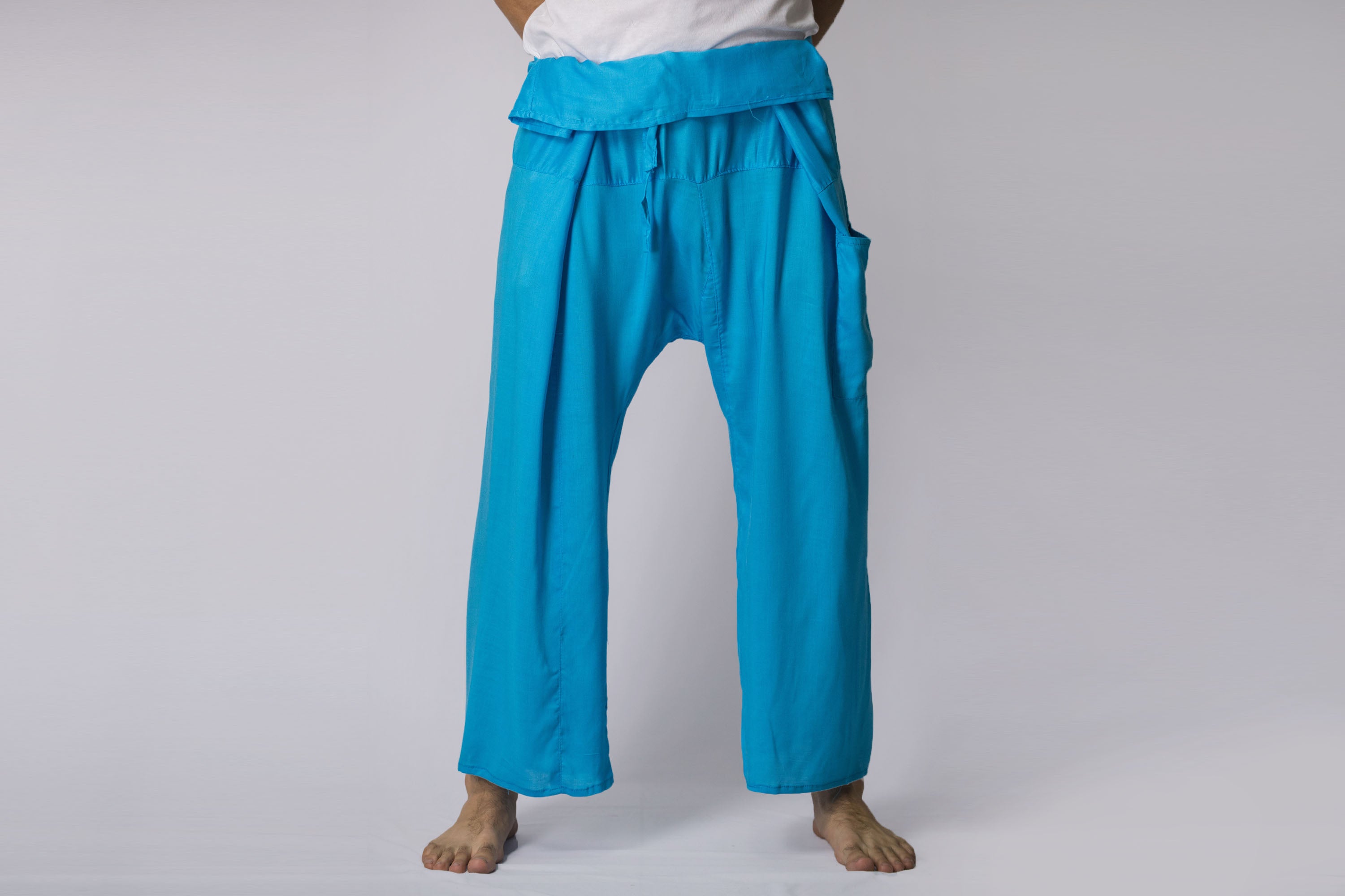 Unisex Thai Fisherman Pants in Blue