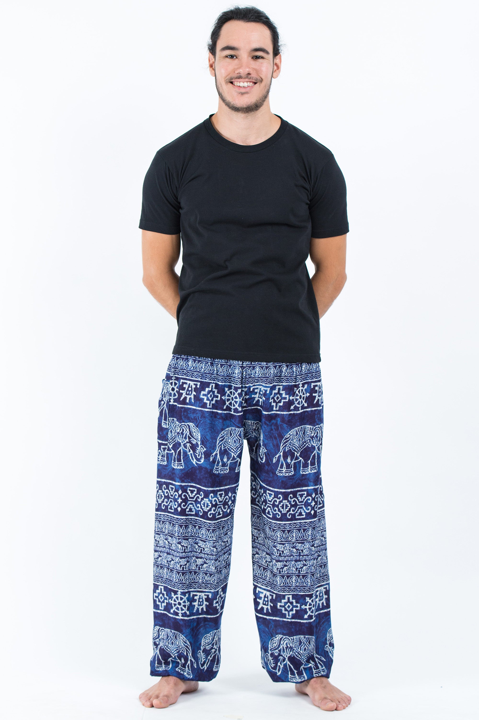 Marble Elephant Men's Elephant Pants in Blue