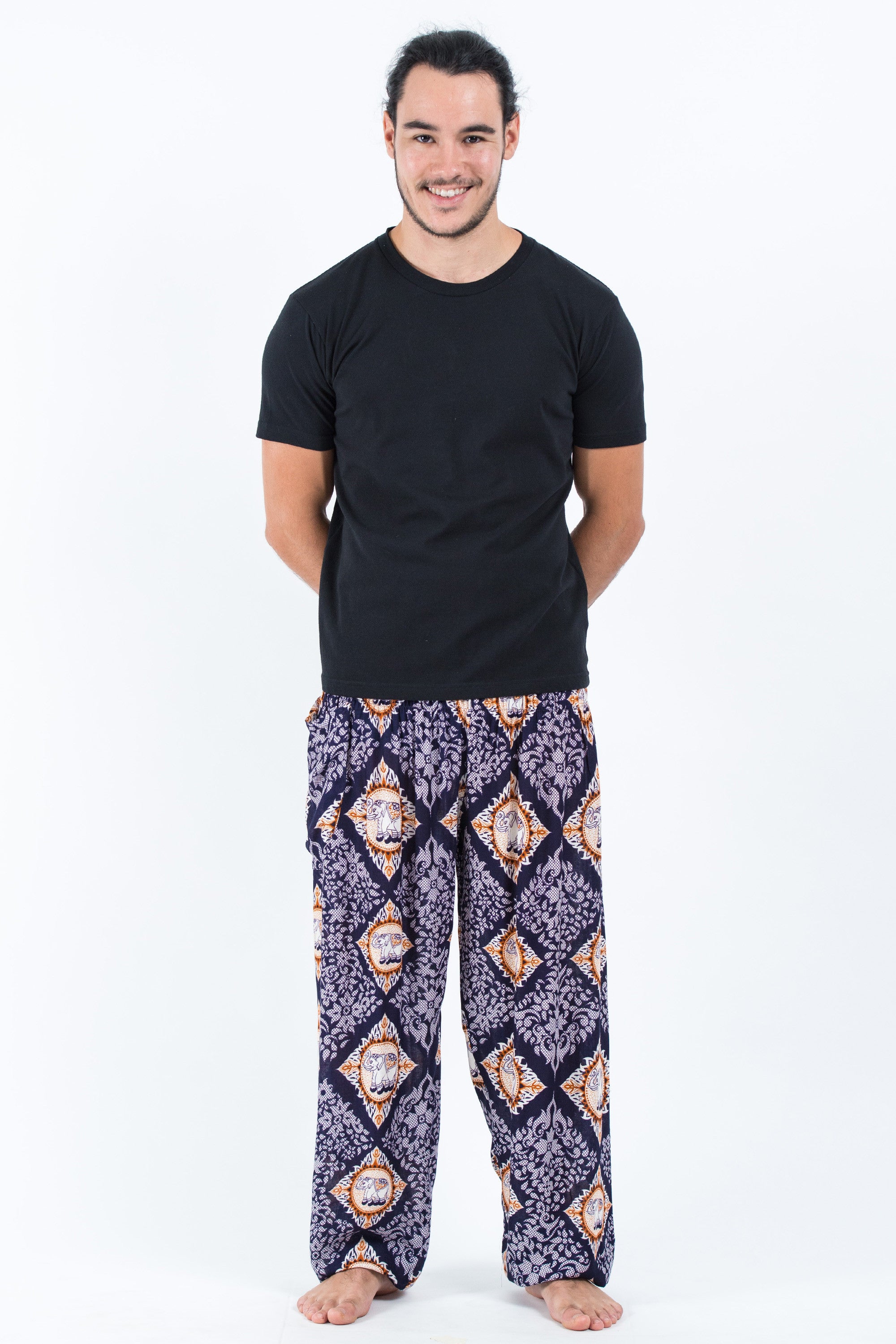Diamond Elephant Men's Elephant Pants in Purple