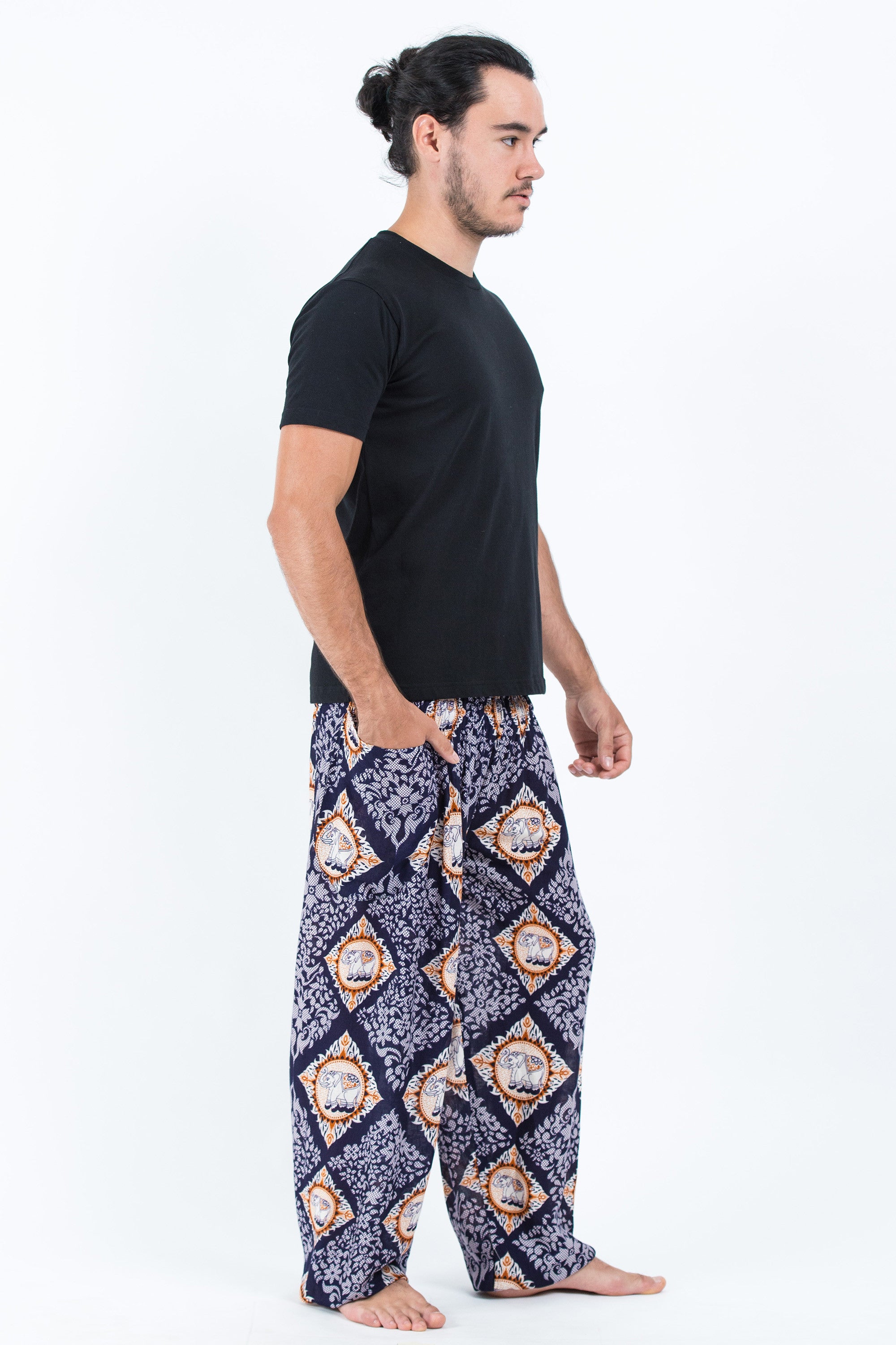 Diamond Elephant Men's Elephant Pants in Purple
