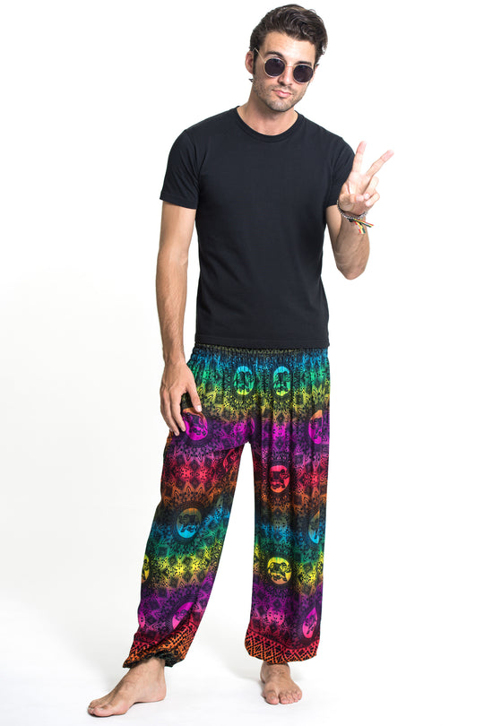 Rainbow Elephant Men's Elephant Pants in Purple