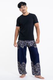 Vines Men's Harem Pants in Blue