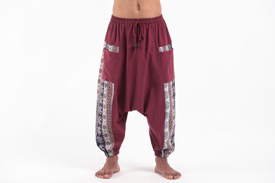 Elephant Aztec Cotton Men's Harem Pants in Red. Free Shipping for all ...