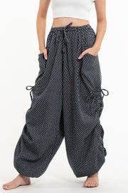 Men's Ribbed Cotton Pants in Black