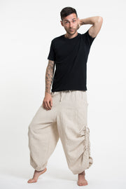 Men's Ribbed Hemp Cotton Linen Blend Pants in Natural