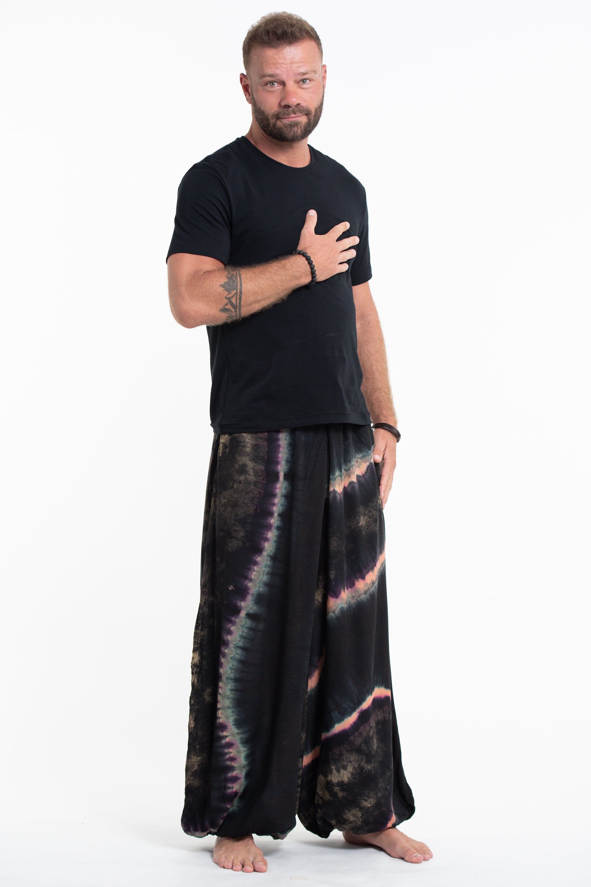 Tie Dye Men Balloon Harem Pants 04