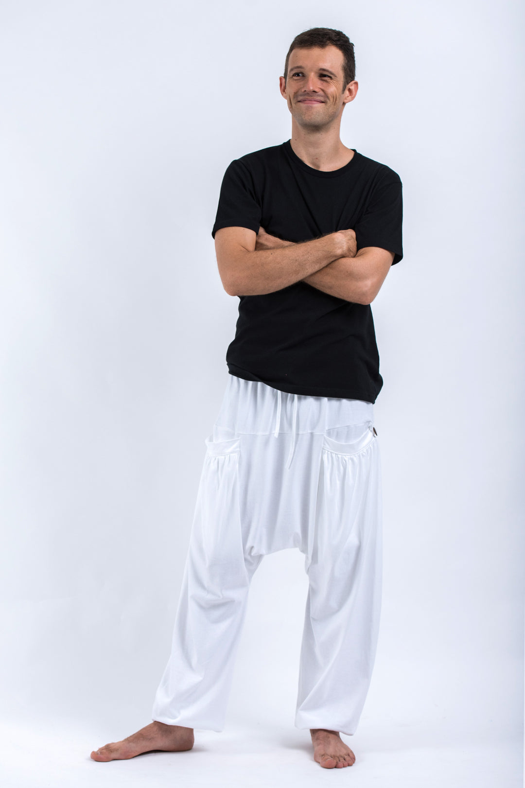 Men's hanging harem pants