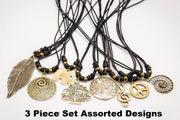 Hand Made Brass Necklace 3 Pcs. PACK