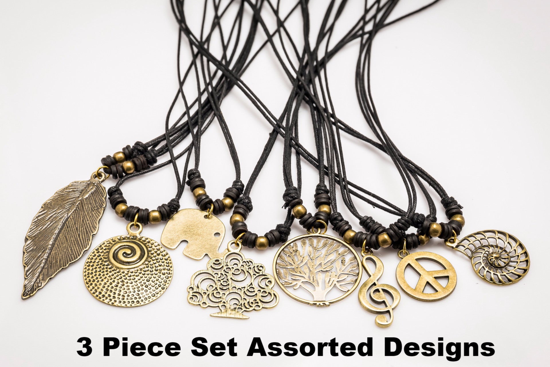 Hand Made Brass Necklace 3 Pcs. PACK