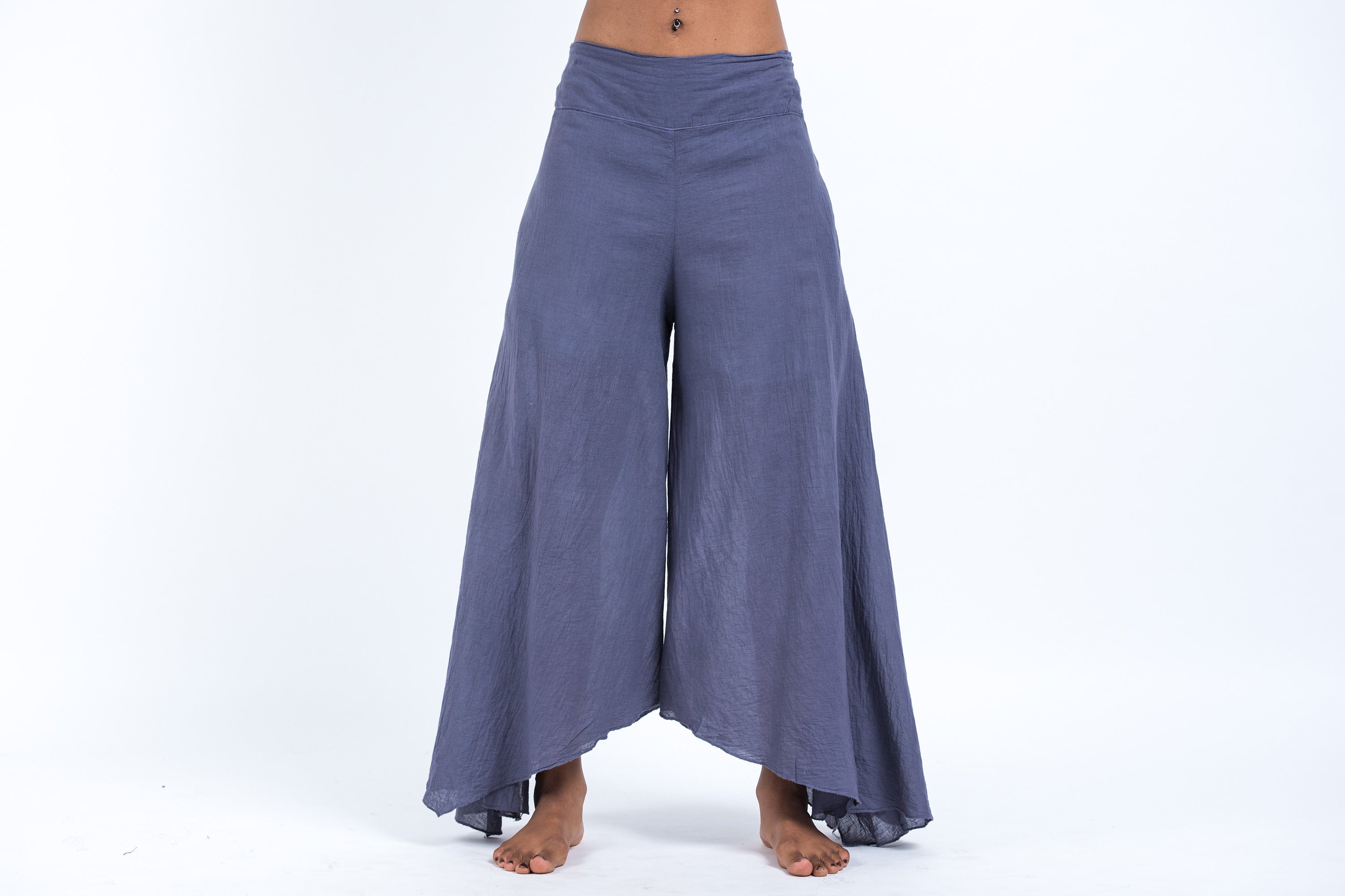 Women's Cotton Tinkerbell Palazzo Pants in Gray