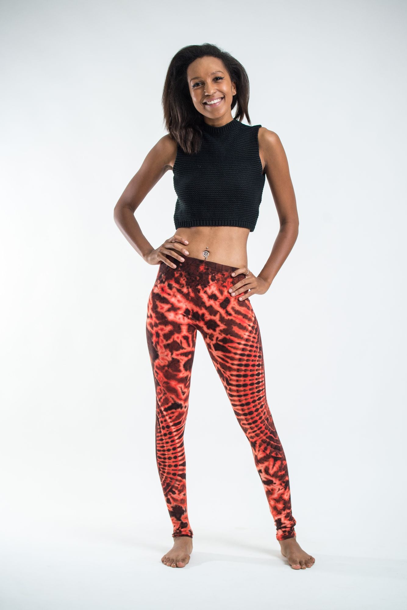 Red animal print sales leggings