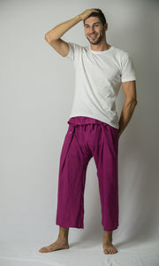 Unisex Thai Fisherman Pants in Purple