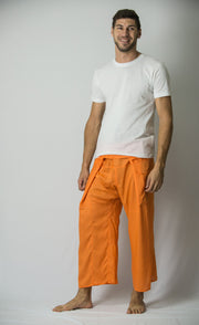 Unisex Thai Fisherman Pants in Orange