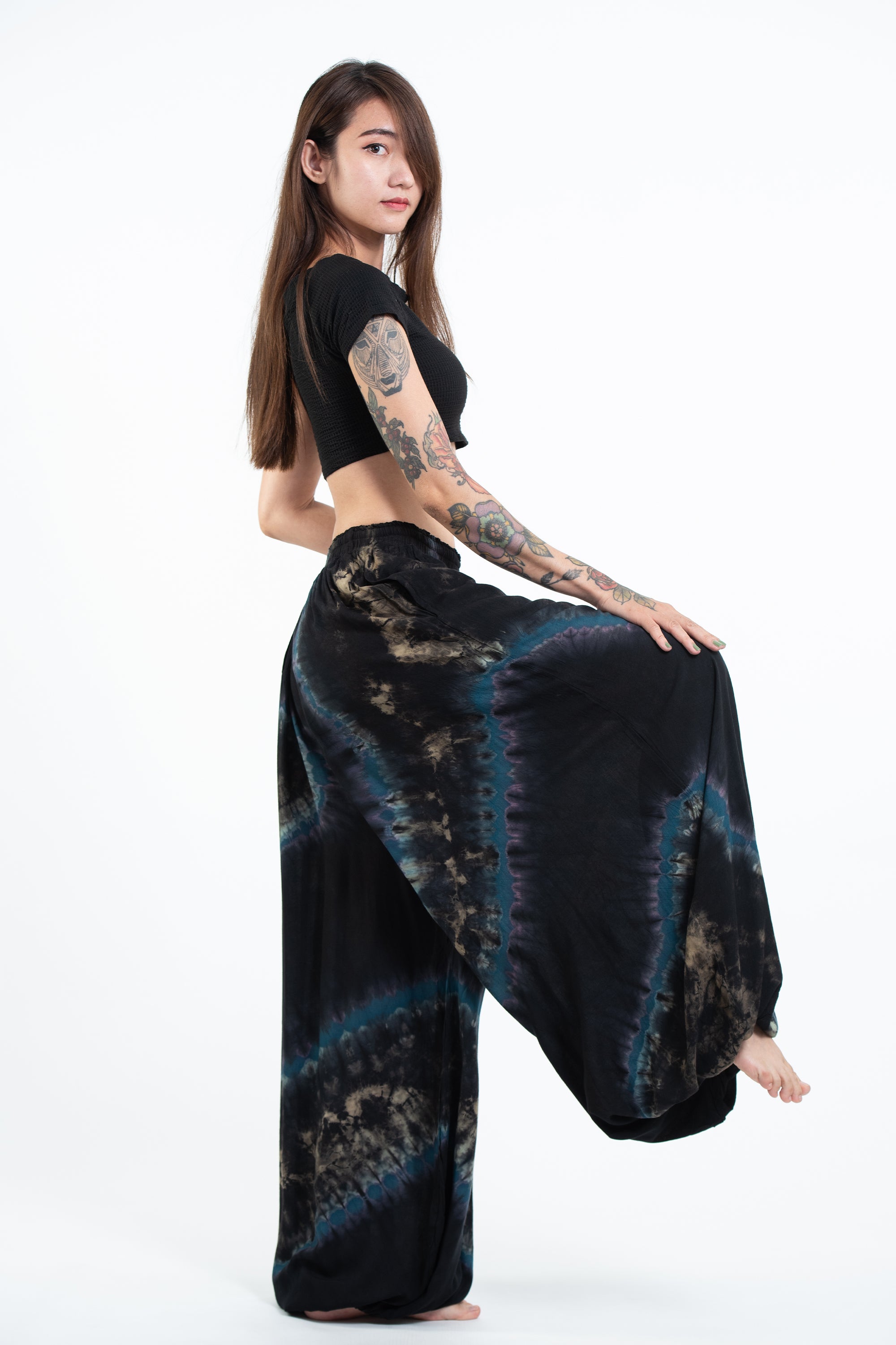 Tie Dye Women Balloon Harem Pants 01