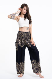Vines Women's Harem Pants in Black