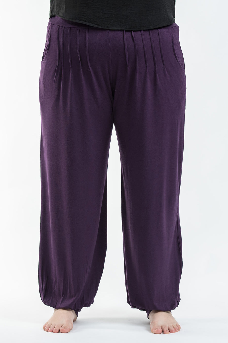 Plus Size Women Autumn 100 Cotton Harem Pants