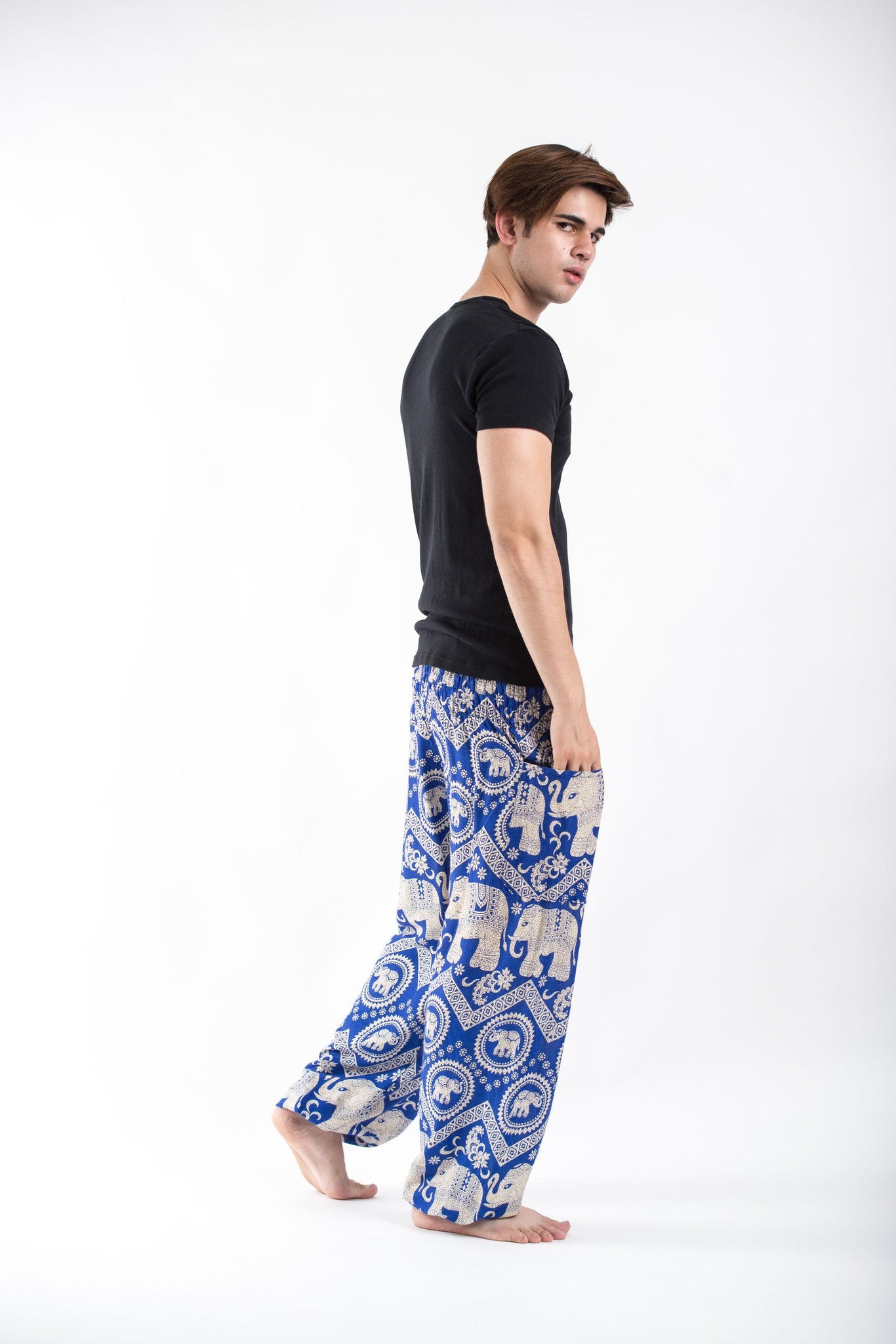 Imperial Elephant Men's Elephant Pants in Blue